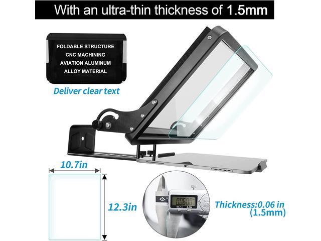 CANALHOUT 16' Universal Teleprompter with Remote Control, Fit All Tablets/iPad, Video Camera/DSLR, Pre-Assembled, 70/30 Beam Splitting Glass with...