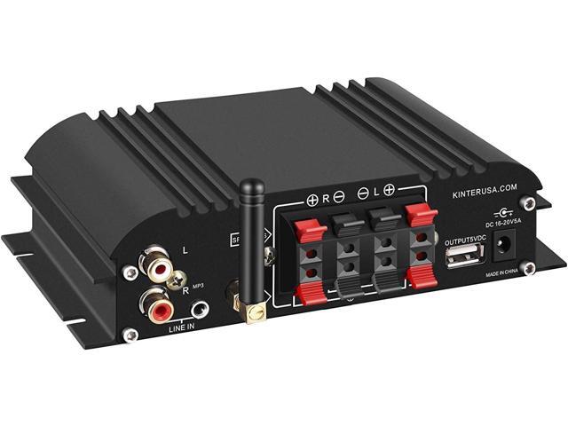 Kinter K3118-2.1 Bluetooth 5.0 Stereo Digital Receiver Amplifier 2.1 Channel Mini Hi-Fi Class D Amp 30 Watt x 2 Channels + 80 Watt Subwoofer for...