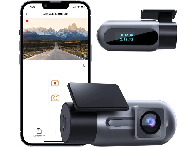Dash Cam WiFi FHD 1080P Car Camera, Front Dash Camera for Cars, Mini Dashcams fo