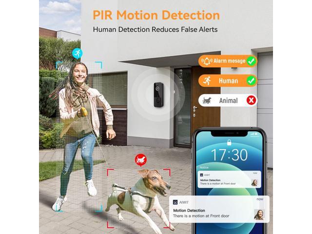 Wireless Doorbell Camera, EKEN Smart Video Doorbell Camera with PIR Motion Detection, Cloud Storage, HD Live Image, 2-Way Audio, Night Vision, 2.4G...