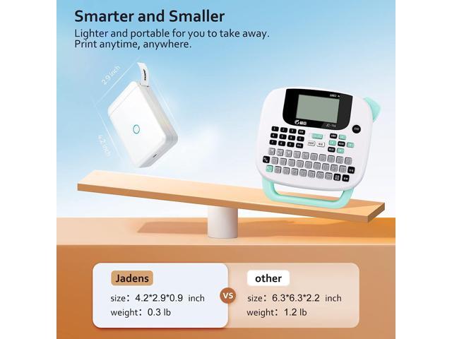 Label Maker Machine with Tape, D110 Portable Bluetooth Label Printer for Storage, Shipping, Barcode, Mailing, Office, Home, Organizing, Sticker...