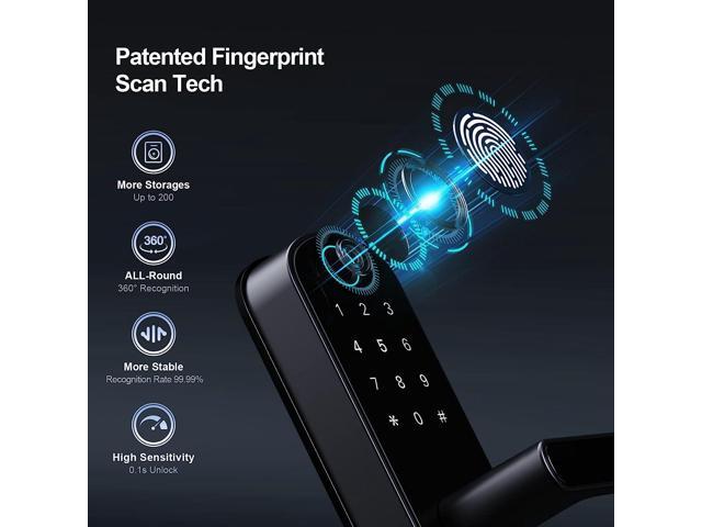 Smart Lock, Keyless Entry Door Lock, Smart Door Lock, Smart Lock for Front Door, Door Lock with Keypad, Fingerprint Door Lock, Biometric Door Lock,...