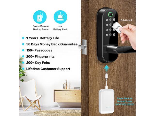 Smart Lock, Keyless Entry Door Lock, Smart Door Lock, Smart Lock for Front Door, Keyless Door Lock, Fingerprint Door Lock, Biometric Door Lock,...