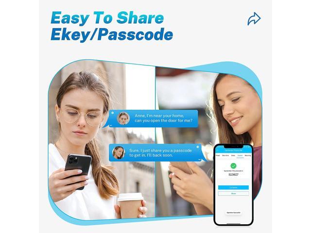 KUCACCI Keyless Entry Door Lock, Smart Door Lock Door Knob with Keypad Door Lock with Handle, Smart Lock Front Door Lock Security, Smart Door...