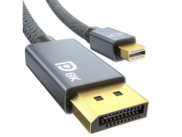 8K Mini DisplayPort to DisplayPort Cable 6.6ft, ULT-WIIQ Mini DP to DP 1.4 Cable, Support 8K@60Hz, 4K@144Hz, 2K@240Hz, Gold-Plated Thunderbolt 2 to... 8K Mini DisplayPort to DisplayPort Cable 6.6ft, ULT-WIIQ Mini DP to DP 1.4 Cable, Support 8K@60Hz, 4K@144Hz, 2K@240Hz, Gold-Plated Thunderbolt 2 to...