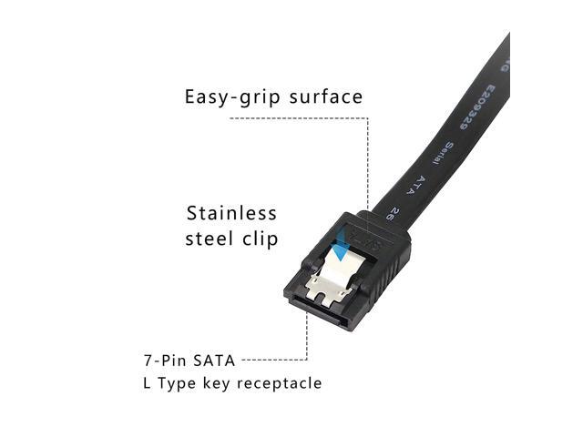 SATA 6G Data Cable, SATA Power 2-in-1 Extension Cord, LP4 IDE 4 pin to SATA 15P Female with Serial ATA III 7 Pin Female for HDD, SSD, Optical...