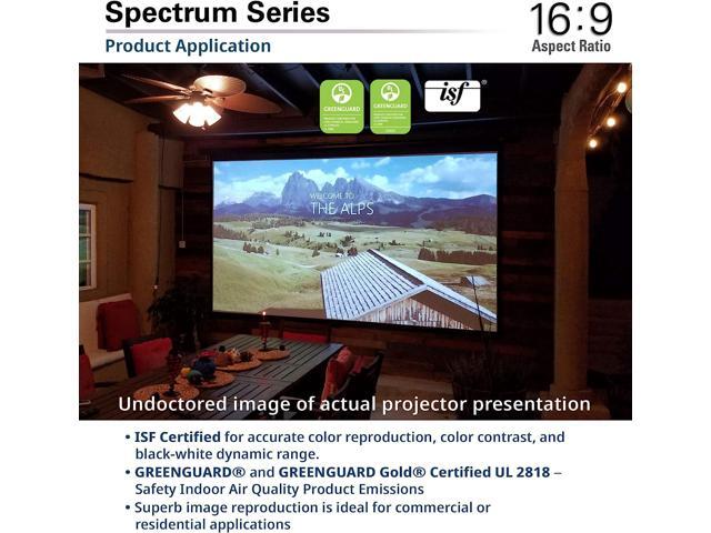 Elite Screens Spectrum 125-INCH diag. 16:9 Electric Motorized Projector Screen with Multi Aspect Ratio Function Home Theater 8K/4K Ultra HD Ready...
