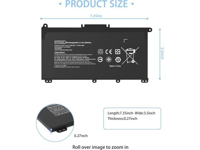 HT03XL Battery for HP Laptop Battery L11119-855 HP Battery for HP Pavilion 15-DA 15-DB 15-DW 15-CS 15-DY 17-by 17-CA 14-CE 14-CF 14-DF 14-DQ 14-DK...