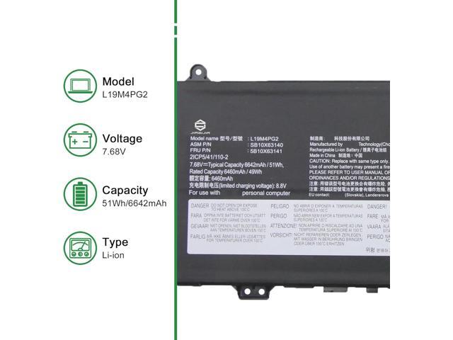 L19M4PG2 SB10X63140 5B10X63141 Battery Replacement for Lenovo IdeaPad ChromeBook Flex 5 13.3 inch Model 82B80006UX Series L19D4PG2 5B10X63138...