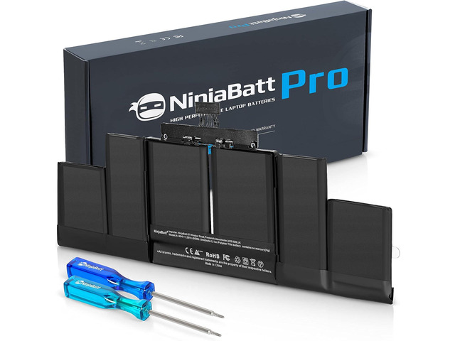 NinjaBatt Battery A1494 for Apple MacBook Pro Retina 15' [Mid & Late 2013 2014 Years] A1398 ME293 ME294 - Long Lasting [11.26V/95Wh]
