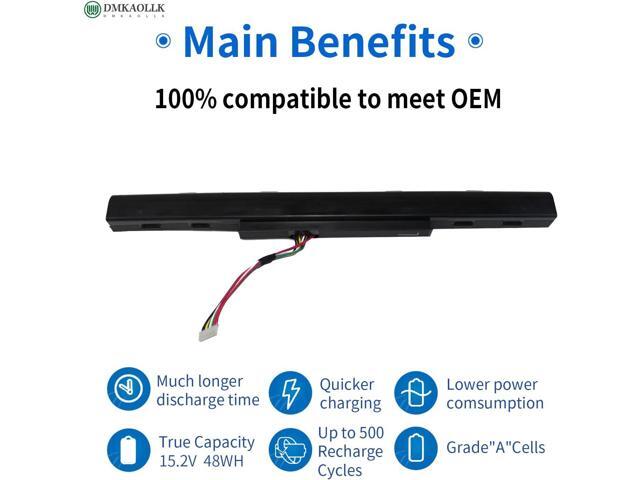 AS16A5K Battery for for Acer Aspire E15 E5-575 E5-575G E5-576 E5-576G N16Q2 E5-575-33BM E5-575-52JF E5-575-54E8 E5-575-54EB E5-575G-53VG...