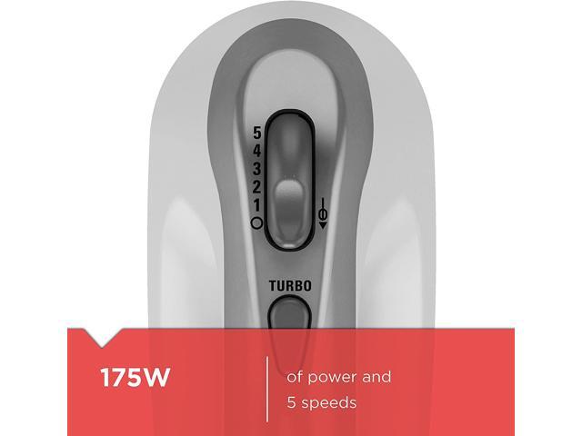 BLACK+DECKER Lightweight Hand Mixer, White, MX1500W
