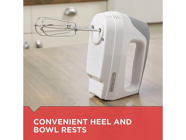 BLACK+DECKER Lightweight Hand Mixer, White, MX1500W