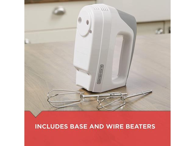 BLACK+DECKER Lightweight Hand Mixer, White, MX1500W