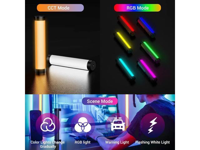 LUXCEO Handheld Light Wand, Multicolor RGB LED Video Light for Photography, 2000mAh Rechargeable Mini Light Stick for Video Shooting Professional...