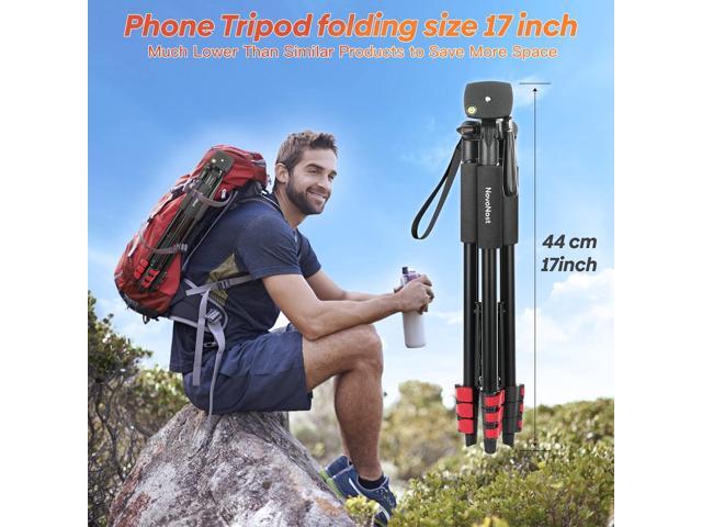 65' Phone Tripod Stand, Tripod for iPhone & Camera with Wireless Remote & Cellphone Holder for Video Recording/Selfies/Live Stream/Vlogging...
