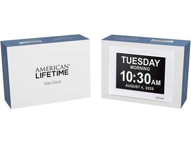 American Lifetime New 2025 Dementia Clock Large Digital Clock for Seniors, Digital Clock Large Display with Custom Alarms, Clock with Day & Date...
