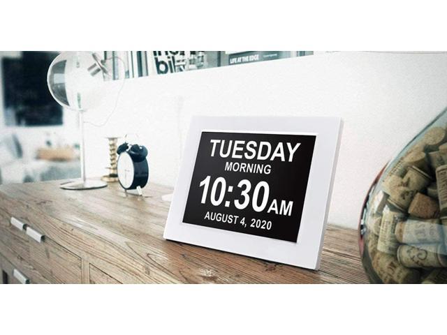 American Lifetime New 2025 Dementia Clock Large Digital Clock for Seniors, Digital Clock Large Display with Custom Alarms, Clock with Day & Date...