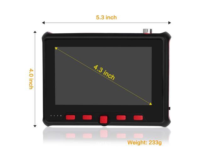 Wrist CCTV Tester, Portable Camera CVBS Analog Tester4.3 TFT Color LCD CCTV Video Audio Security Surveillance Camera(6300)