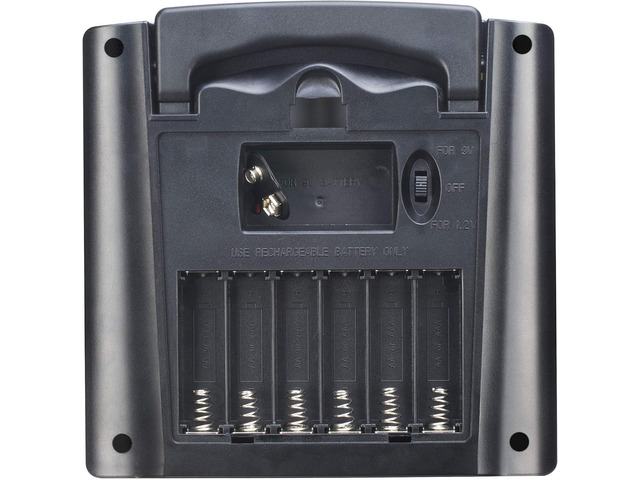 Solar AA AAA Battery Charger for Rechargeable Batteries 1.2V NiMH NiCD with Built-in 2Watt Solar Panel Portable Charger For1.2V Ni-MH Ni-CD...