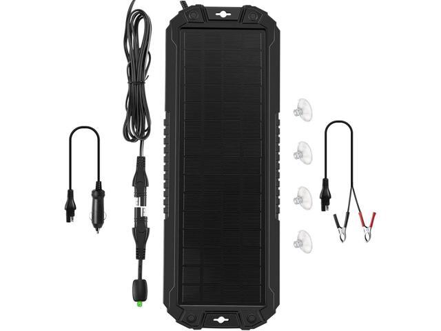Solar Panel Car Battery Trickle Charger & Maintainer 5W 12V Solar Power Charger kit Waterproof for Car Automotive RV Marine Boat Truck Motorcycle...