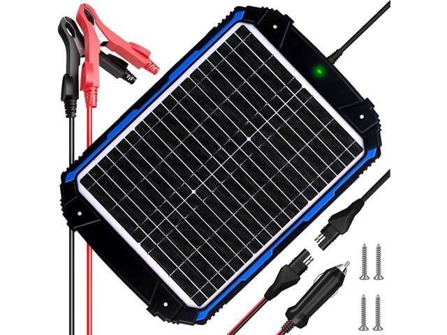 SUNER POWER 20W 12V Solar Battery Trickle Charger & Maintainer PRO, Built-in Intelligent MPPT Controller, Waterproof 12 Volt 20 Watt Solar Panel...