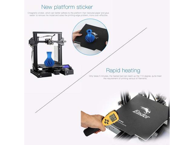 Official Creality Ender 3 3D Printer Fully Open Source with Resume Printing All Metal Frame FDM DIY Printers with Resume Printing Function...