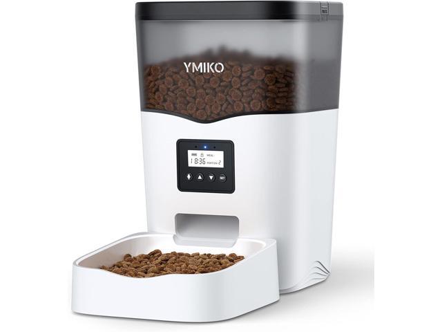 Automatic Cat Feeder, Cat Food Dispenser with Voice Recorder, Timed Small Pet Feeder with Programmable Timer, 1-4 Meals Per Day, 3L/12.7 Cups Capacity
