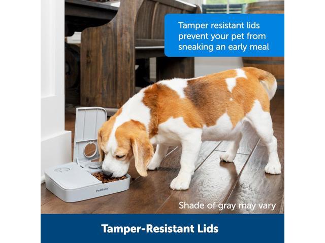 Analog 2 Meal Programmable Pet Feeder, Automatic Dog and Cat Feeder - Dry or Semi-Moist Pet Food Dispenser, Slow Feed Portion Control (3 Cup/16...