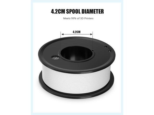 3D Printer Filament PLA 1.75mm 3-D Printing Materials 5 Colors Bundle Print Filiment 1.75 mm White Black Red Blue Purple Dimensional Accuracy...