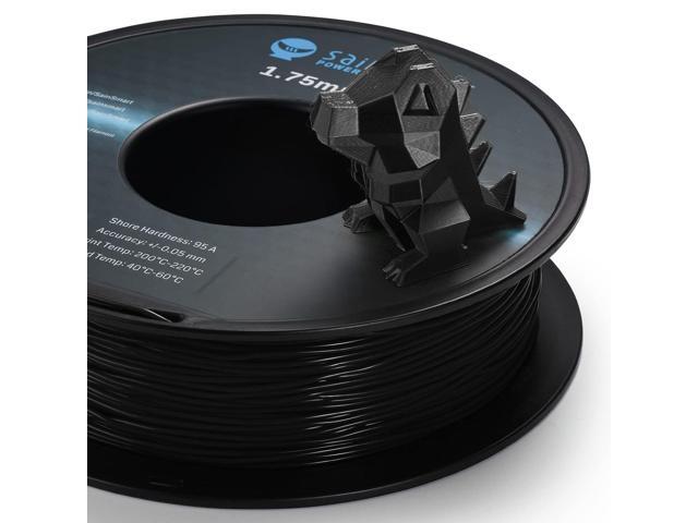 SainSmart TPU Filament 1.75, Blck Flexible TPU 3D Printing Filament, 1.75 mm, 0.8 kg, Dimensional Accuracy +/- 0.05 mm