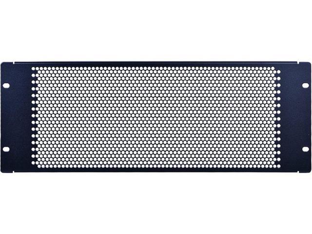 RackPath 4U Blank Rack Mount Panel Spacer with Venting for 19in Server Rack Enclosure or Network Cabinet 2 Pack, Black