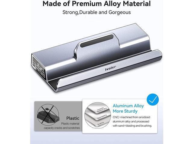 iVoler Upgraded 4K 60Hz 1000Mbps LAN Docking Station for Steam Deck,Gigabit Ethernet,Aluminum Steam Deck Dock Stand with HDMI2.0 4K@60Hz, 3 USB3.0,...