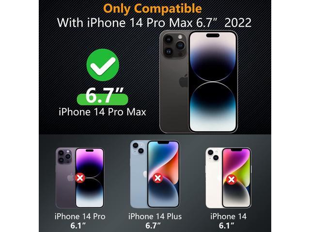 Fotbor for [2+2 Pack] iPhone 14 Pro Max Privacy Screen Protector with Camera Lens Protector, Privacy Screen with Easy Installation Kit, Anti Spy...