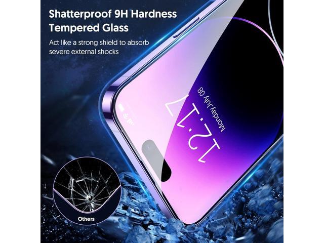 Fotbor for [3+3 Pack] iPhone 14 Pro Max Screen Protector with Camera Lens Protector, 9H Shatterproof Tempered Glass Film with Easy Installation...