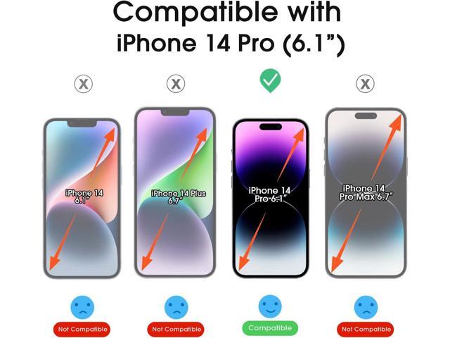 amFilm OneTouch Glass Screen Protector Compatible for iPhone 14 Pro 6.1 Inch 2022, Easiest Installation, Dynamic Island Compatible, Bubble Free and...