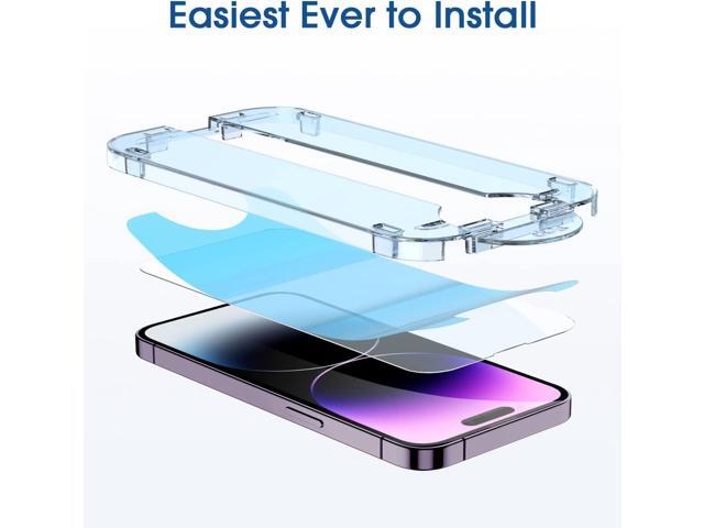 amFilm OneTouch Glass Screen Protector Compatible for iPhone 14 Pro 6.1 Inch 2022, Easiest Installation, Dynamic Island Compatible, Bubble Free and...