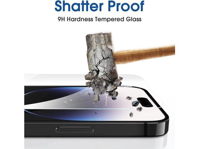 amFilm Screen Protector OneTouch Compatible with iPhone 14 Pro Max 6.7', Dynamic Island Compatible- with Easy Installation Kit, Full Coverage Case...