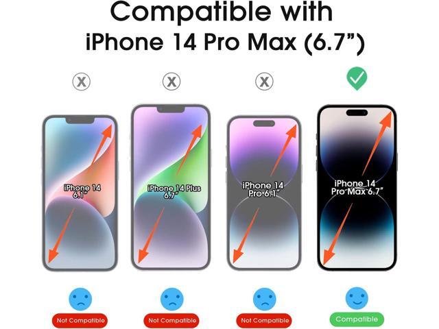 amFilm Screen Protector OneTouch Compatible with iPhone 14 Pro Max 6.7', Dynamic Island Compatible- with Easy Installation Kit, Full Coverage Case...