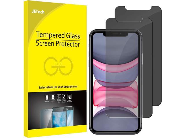 JETech Privacy Screen Protector for iPhone 11 and iPhone XR 6.1-Inch, Anti Spy Tempered Glass Film, 2-Pack