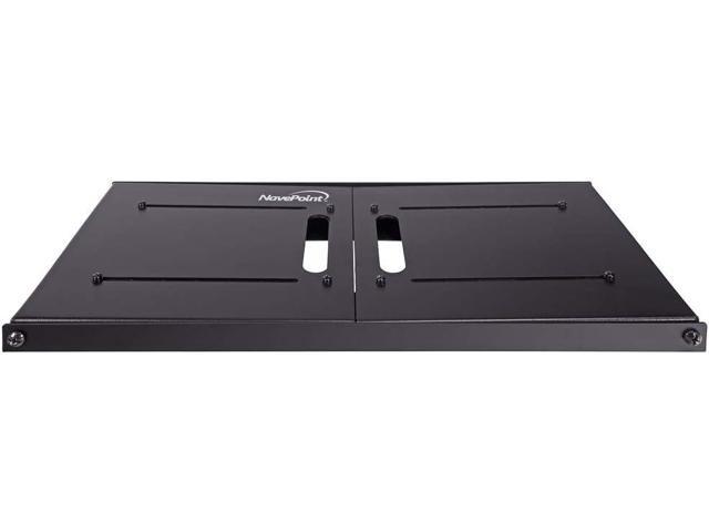 NavePoint 4U Patch Panel Bracket Wall Mount Patch Panel Rack for 19 Networking Equipment Expandable Mounting Depth 9.5 to 15.5 4U IT Rack 40lbs...