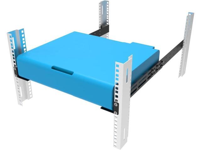 1U Universal Rack Mount Rails- 4-Post Server Rack Shelf Rail 16-29 inches Adjustable Depth for APC HP IBM DELL Compaq