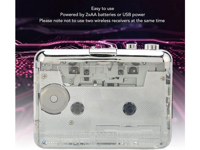 ASHATA Portable Cassette Player, USB Cassette Tape to MP3 Converter, Audio Walkman Cassette Tape to Digital Converter Player, FM Radio Cassette...