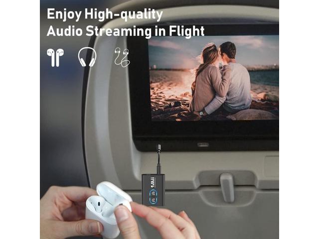 1Mii Bluetooth 5.3 Transmitter Receiver for TV to Wireless Headphones, Dual Link AptX Adaptive/Low Latency/HD Audio, Aux Bluetooth Audio Receiver...