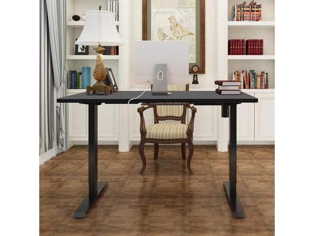 FLEXISPOT Electric Sit Stand Desk Frame Height Adjustable Desk Base Home Office Standing Table Black Leg