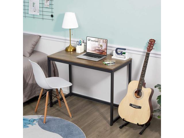 GreenForest Computer Desk for Small Space Modern Home Office Computer Desk 40 Inch Simple PC Laptop Study Table Workstation, Brown