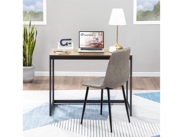 GreenForest Computer Desk for Small Space Modern Home Office Computer Desk 40 Inch Simple PC Laptop Study Table Workstation, Brown