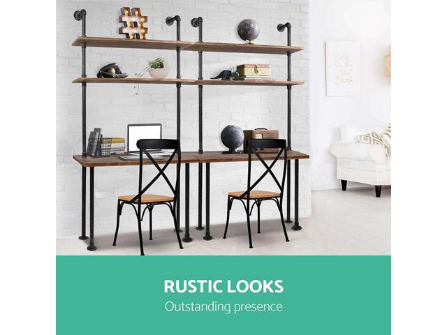 Diwhy Computer Desk with Storage Shelves,Home Office Writing Desk,Bookshelf Laptop Desk, Industrial Style Office Decor,Studying Writing Table...