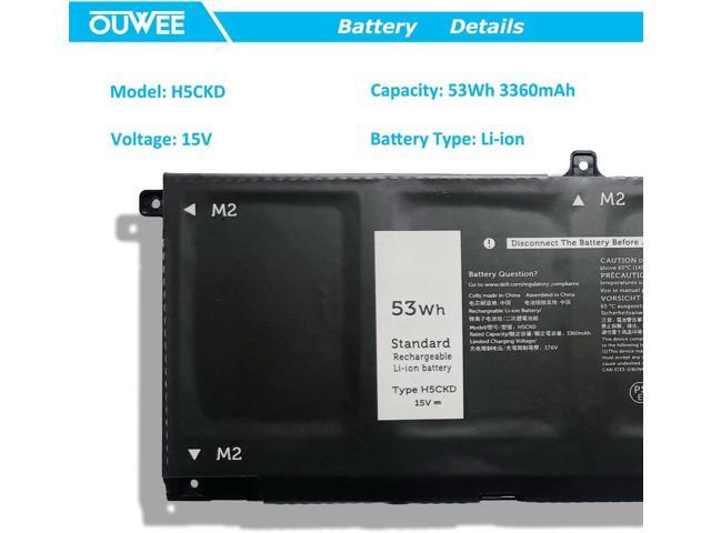 H5CKD Battery Replacement for Dell Inspiron 5400 5406 7405 7300 7306 7500 7506 2-in-1 Silver 5300 5301 5401 5402 5408 5409 5501 5502 5508 5509...