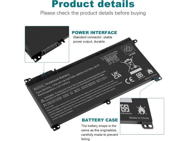 TREE. NB BI03XL 0N03XL 844203-850 844203-855 Laptop Battery for HP Pavilion X360 m3-u m3-u001dx 13-u HSTNN-UB6W HSTNN-LB7P 915486-855 915230-541...